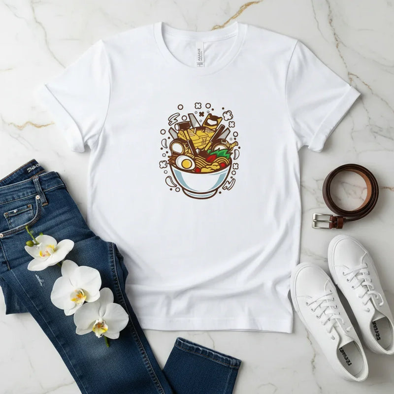 White Jeans with Orchid