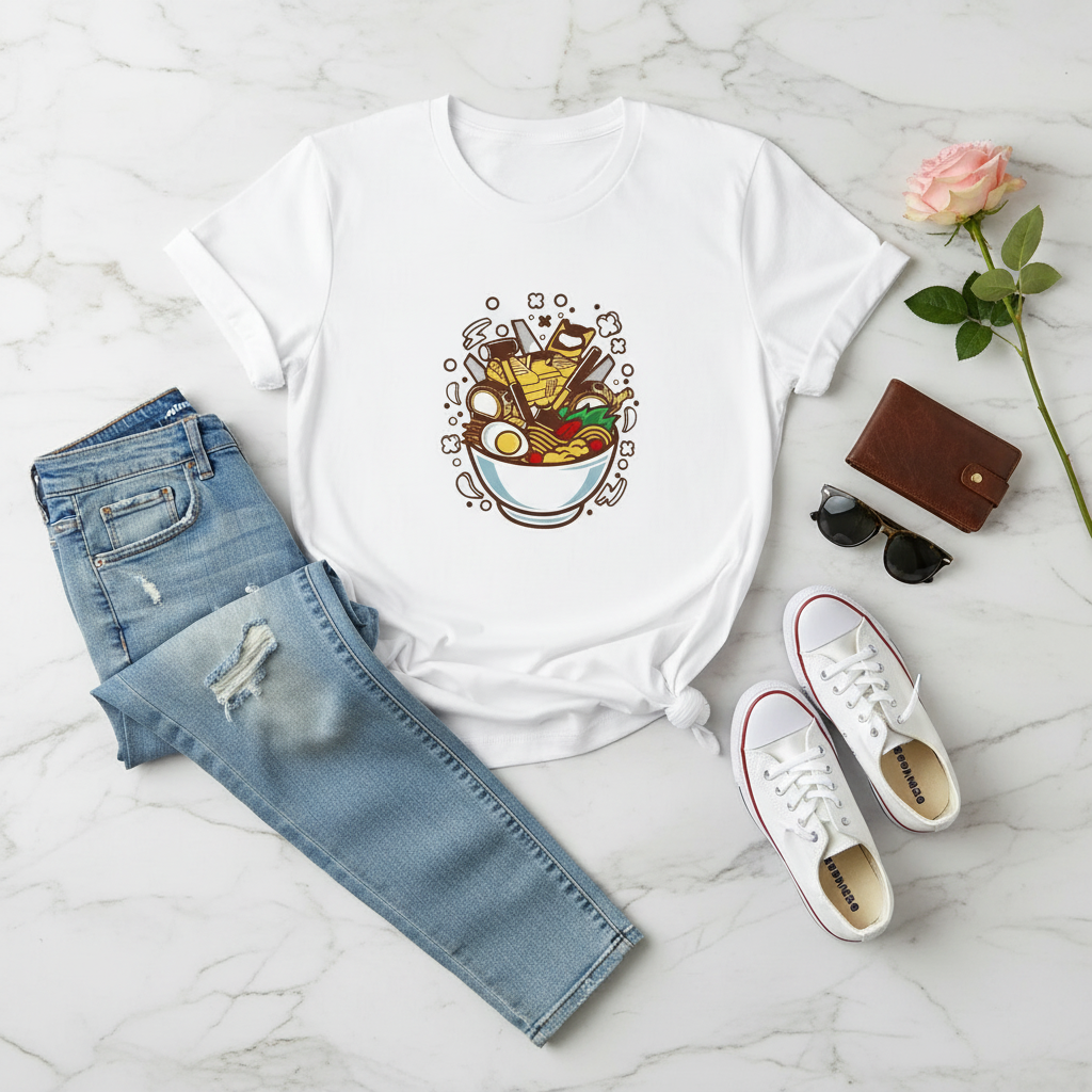 White Light Jeans with Rose