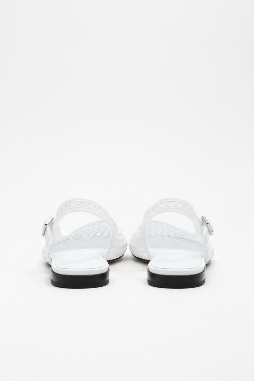White Sandal Back View