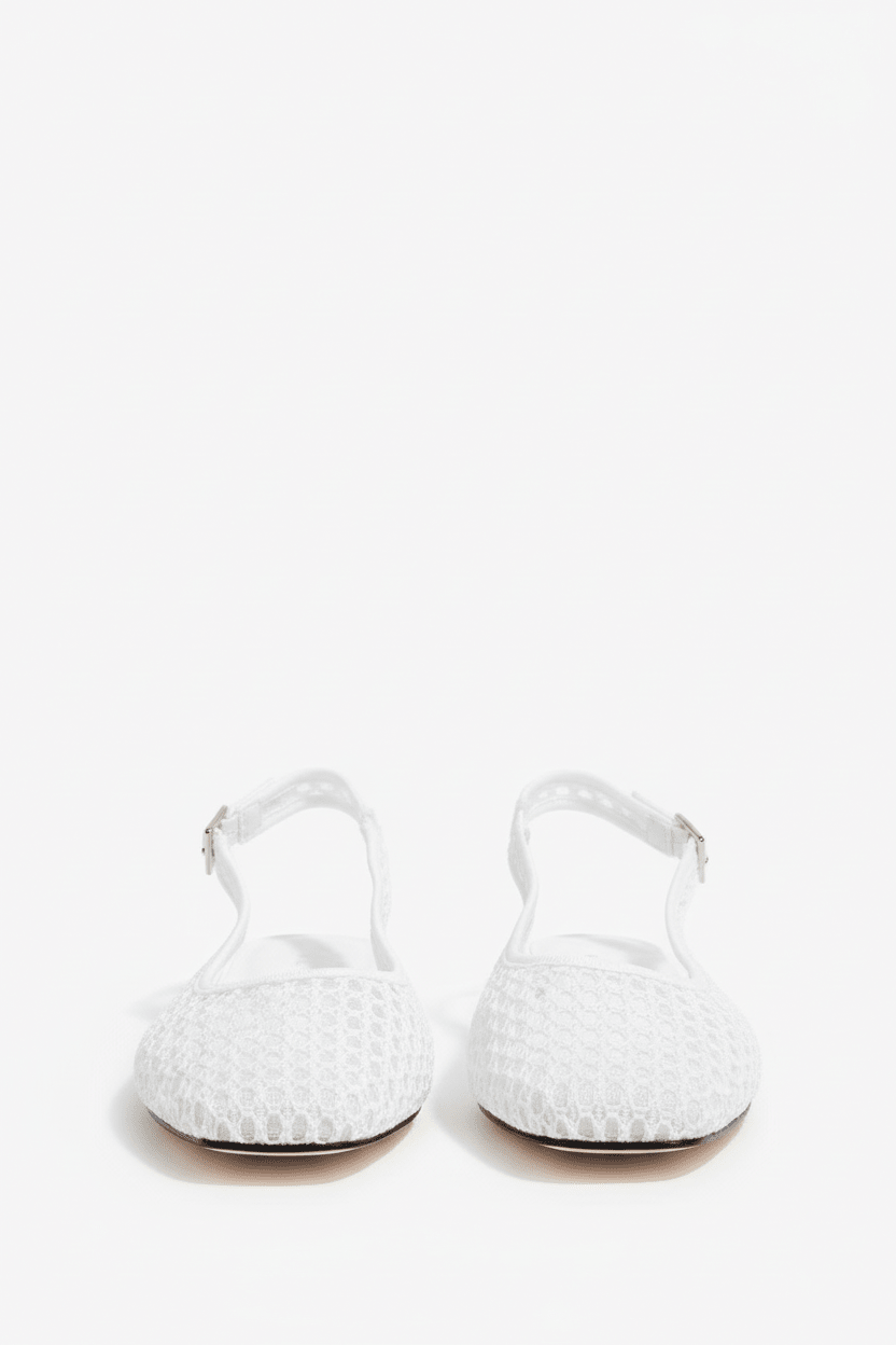 White Sandal Front View