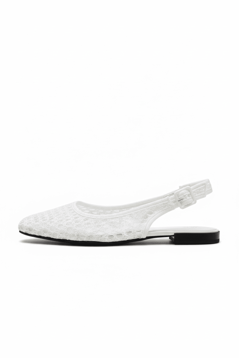 White Sandal Left Side