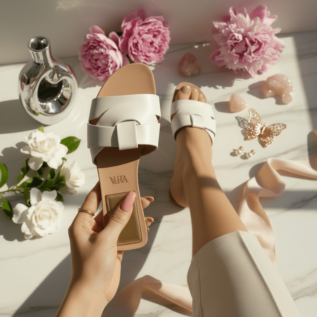White Sandal Lifestyle Square