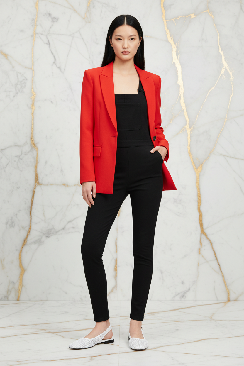 White Sandal Model Front