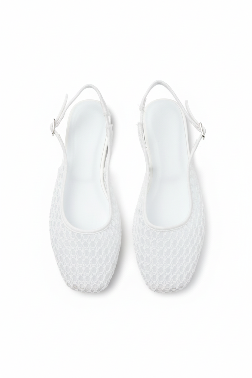 White Sandal Top View