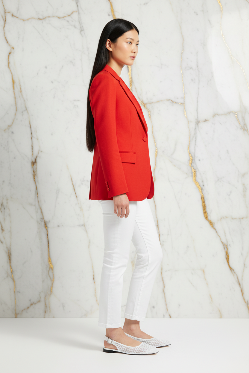 White Sandal White Overall Right