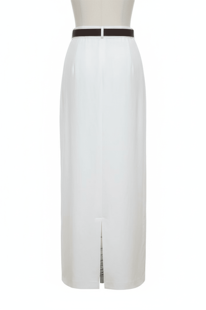 White Skirt Back