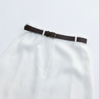 White Skirt Belt Detail