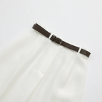 White Skirt Belt Detail