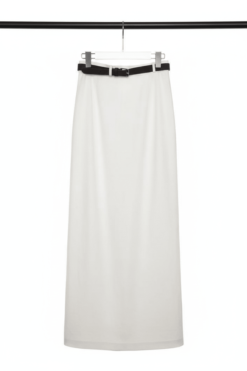 White Skirt Front