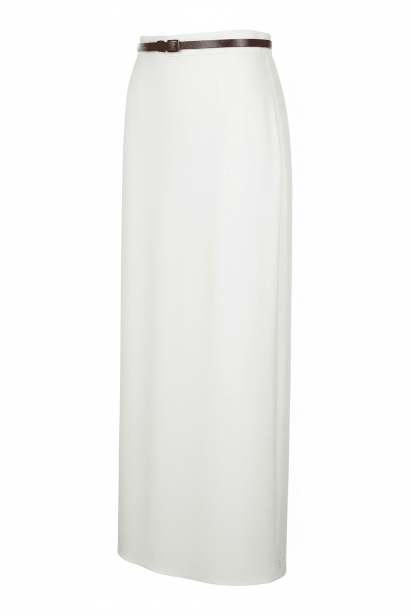 White Skirt Three Quarter