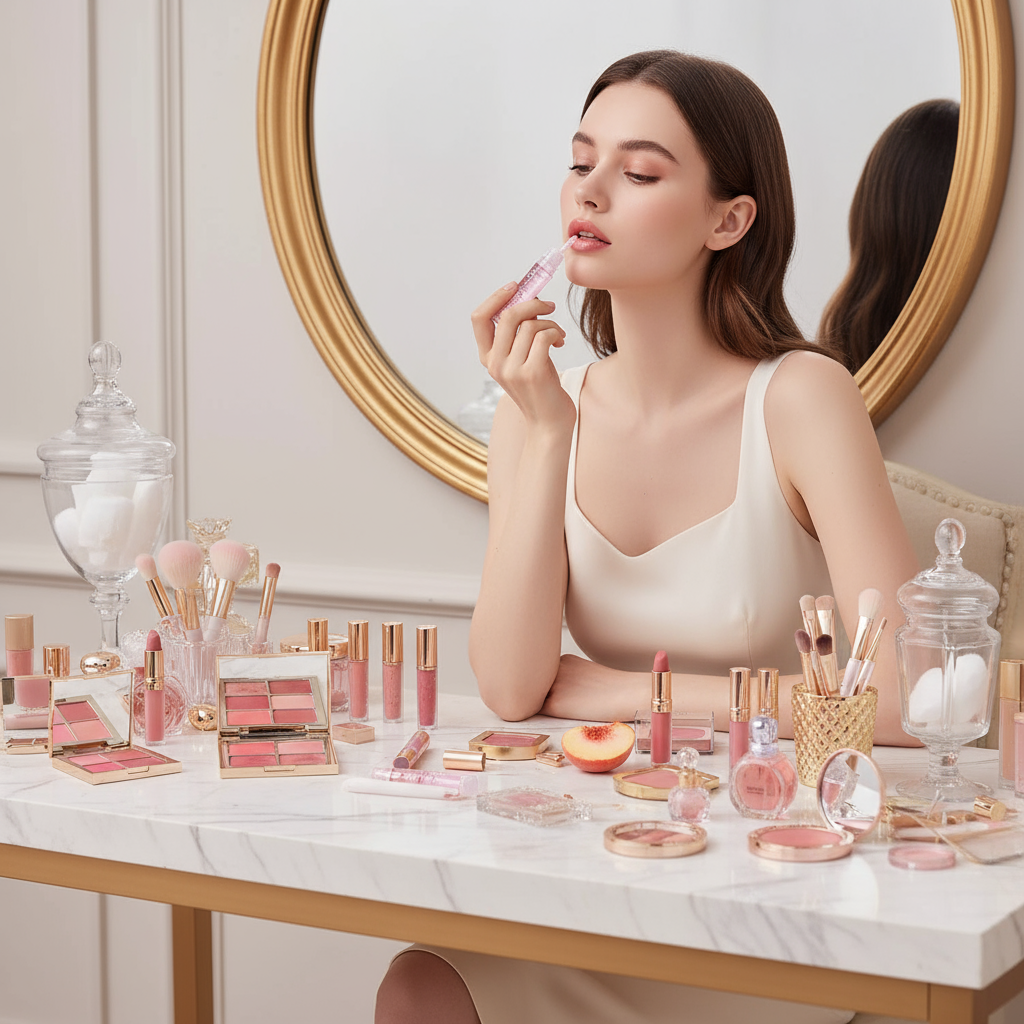 Wide angle dressing table scene