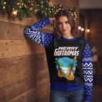 Woman against rustic wall