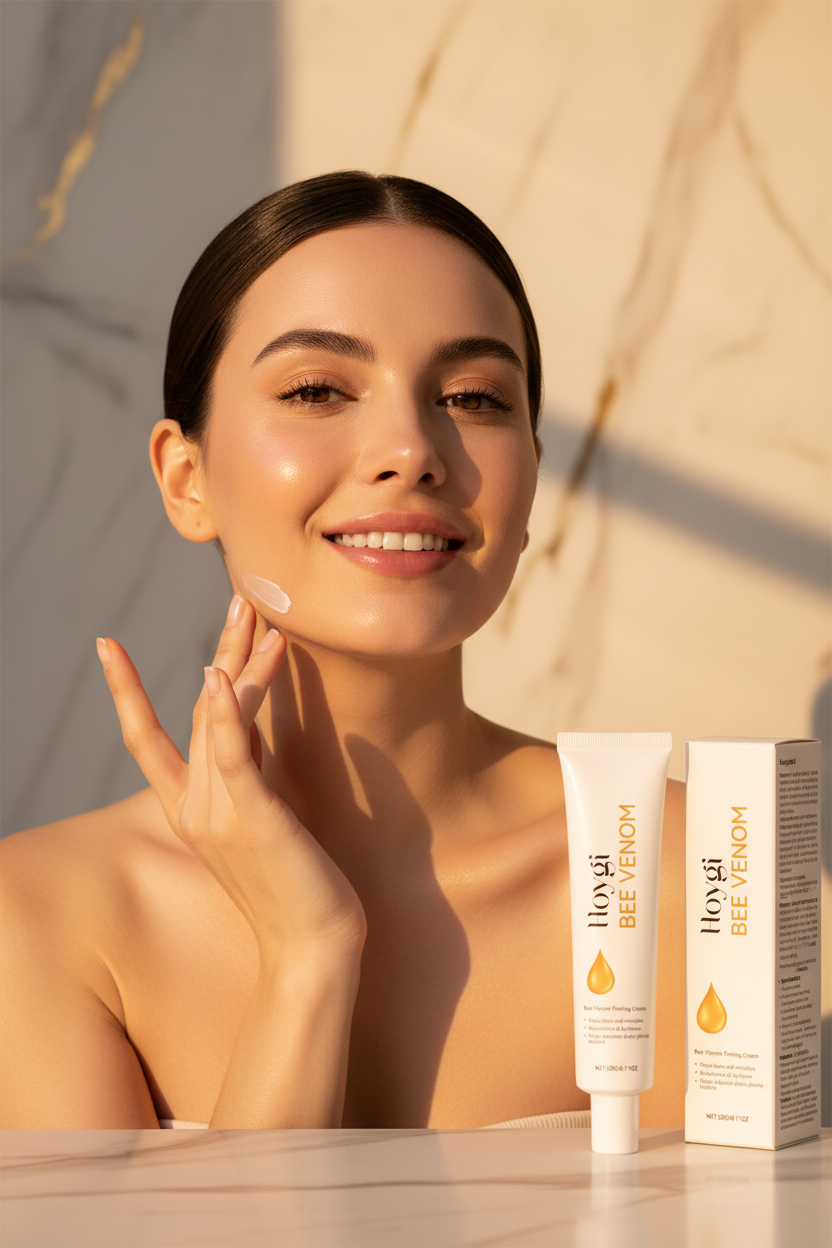 Woman Applying Cream 4