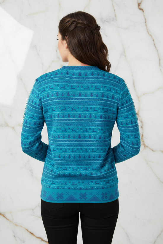 Woman - Back view marble background