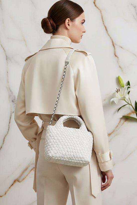 Woman Carrying Bag - Back View