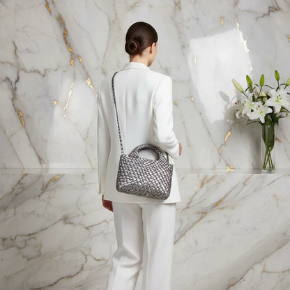 Woman Carrying Bag - Back View