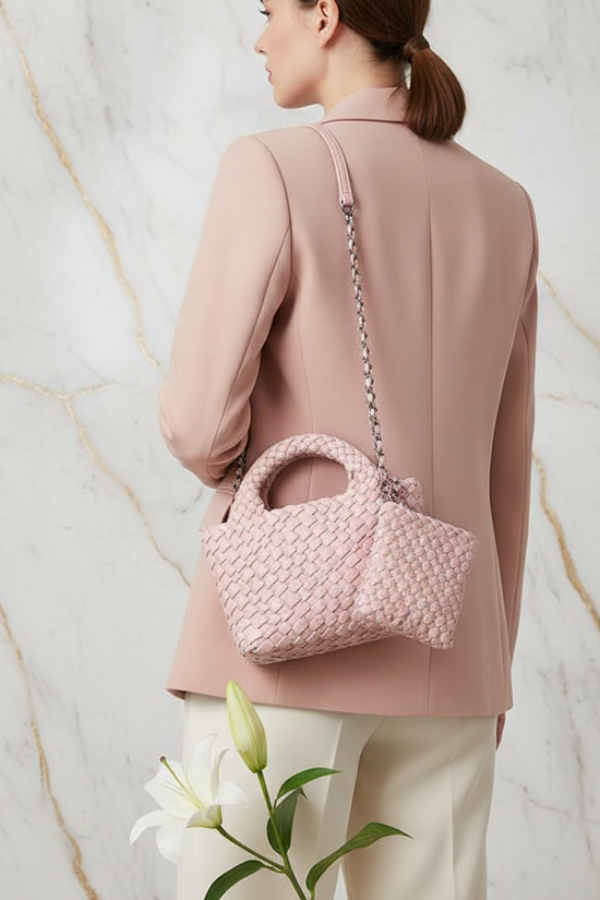 Woman Carrying Bag - Back View