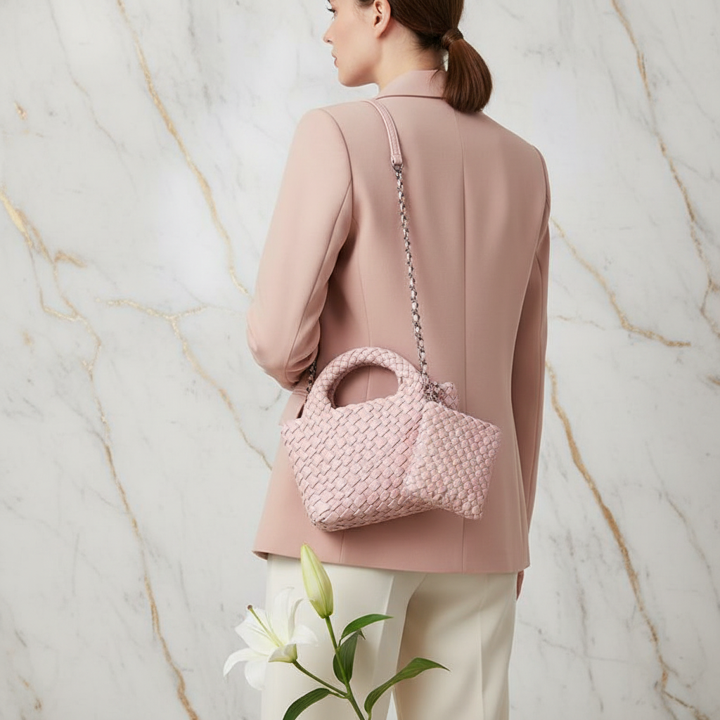 Woman Carrying Bag - Back View