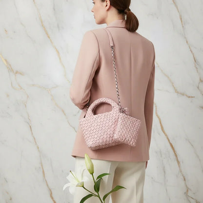 Woman Carrying Bag - Back View