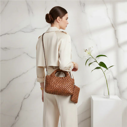 Woman Carrying Bag - Back View