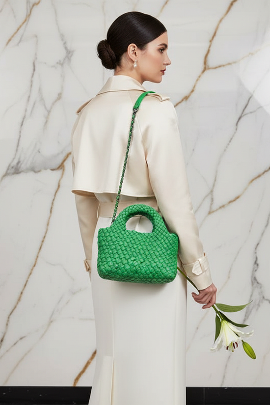 Woman Carrying Bag - Back View