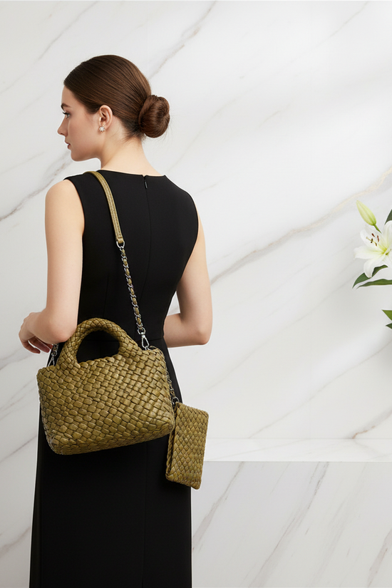 Woman Carrying Bag - Back View