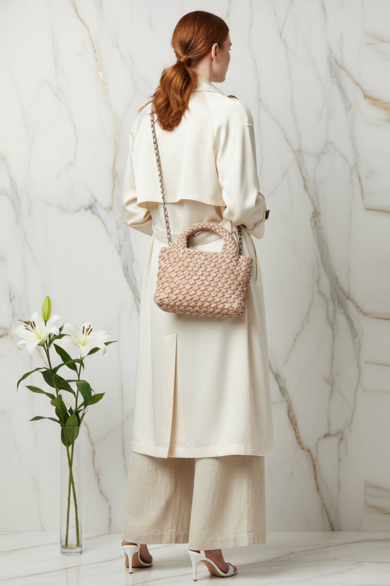 Woman Carrying Bag - Back View