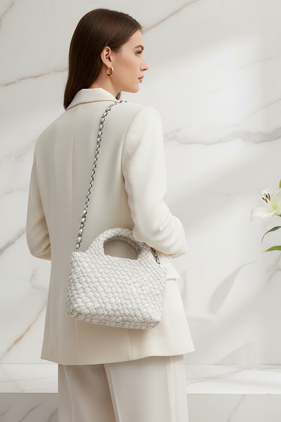 Woman Carrying Bag - Back View