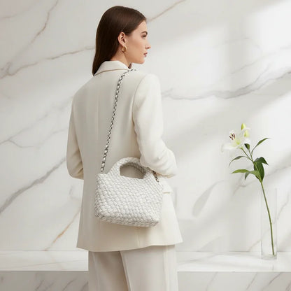 Woman Carrying Bag - Back View