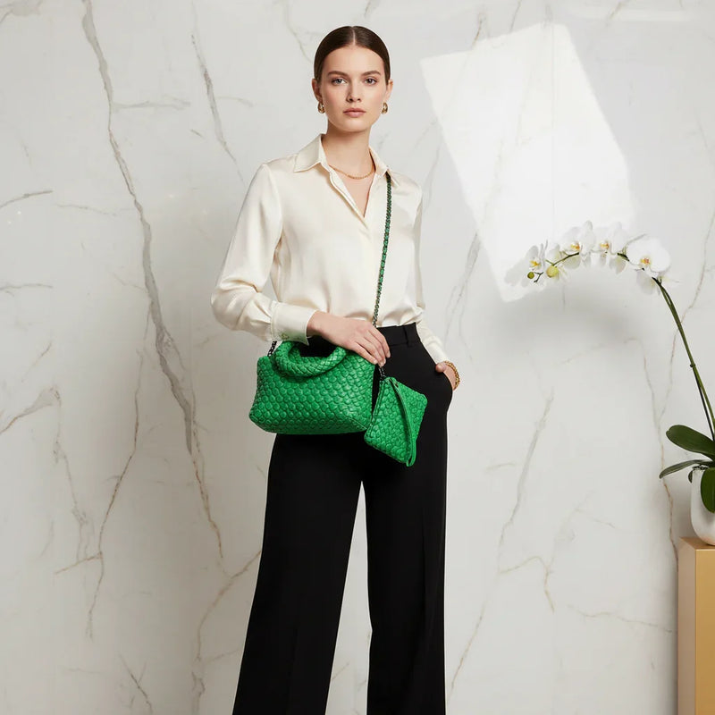 Woman Carrying Bag - Full View