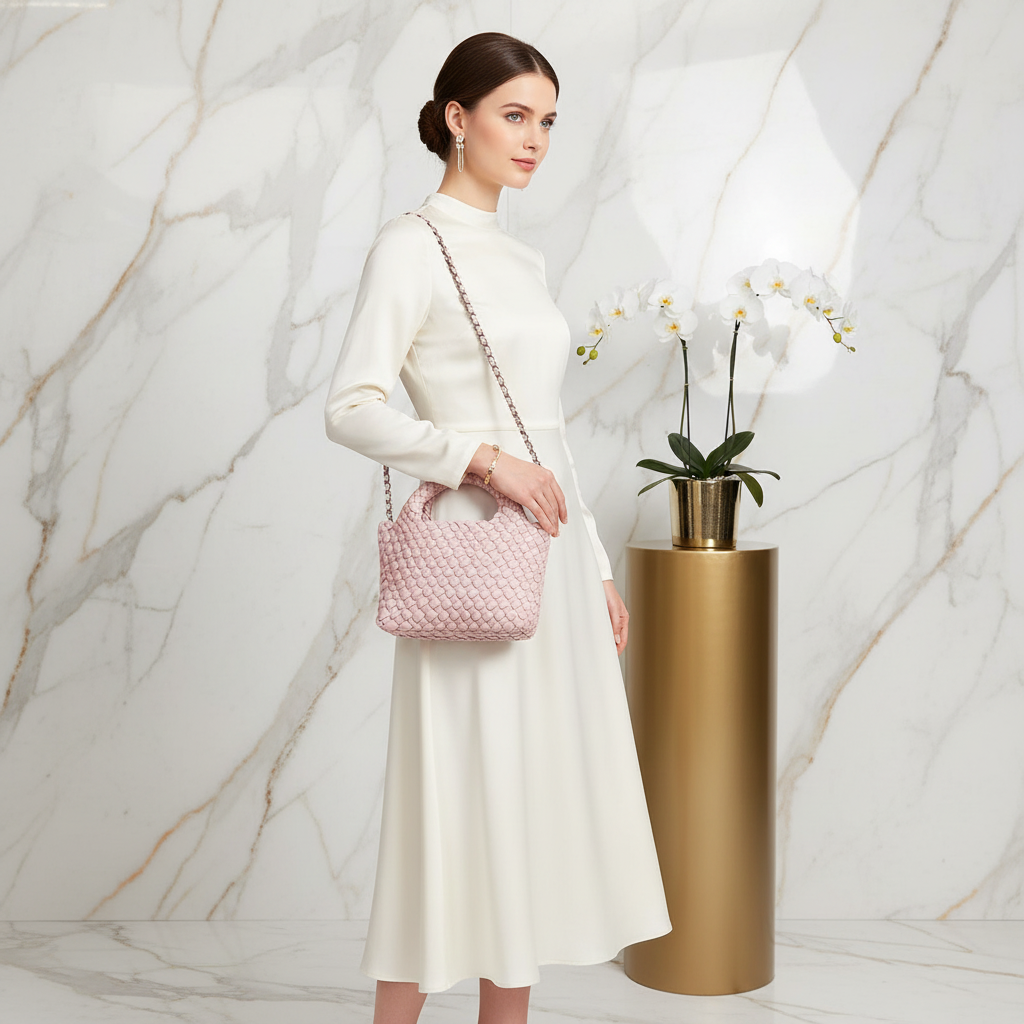 Woman Carrying Bag - Full View