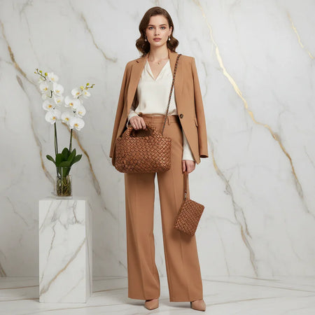 Woman Carrying Bag - Full View