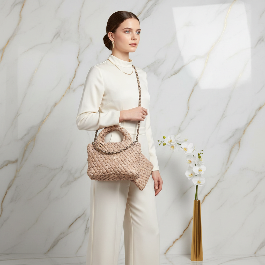 Woman Carrying Bag - Full View