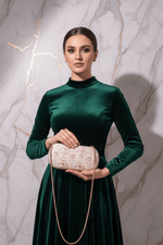 Woman Holding Bag Front