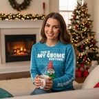 Woman in cozy living room