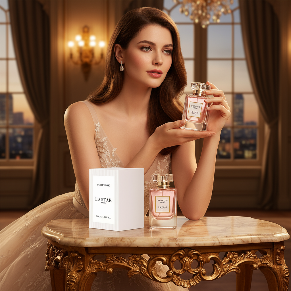 Woman in luxurious setting