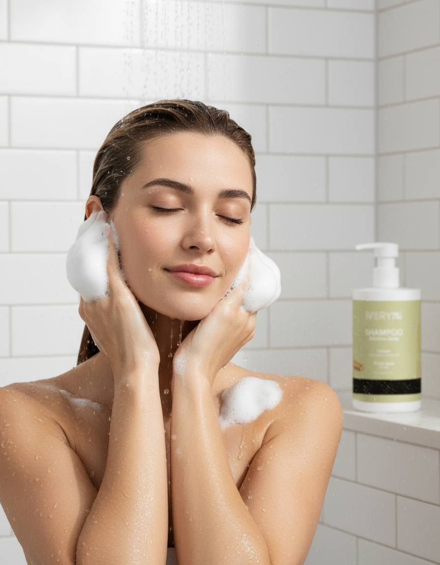 Woman Massaging Shampoo