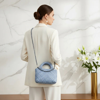 Woman Wearing Bag - Back View