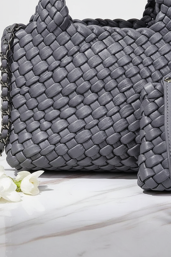 Woven Detail with Flower