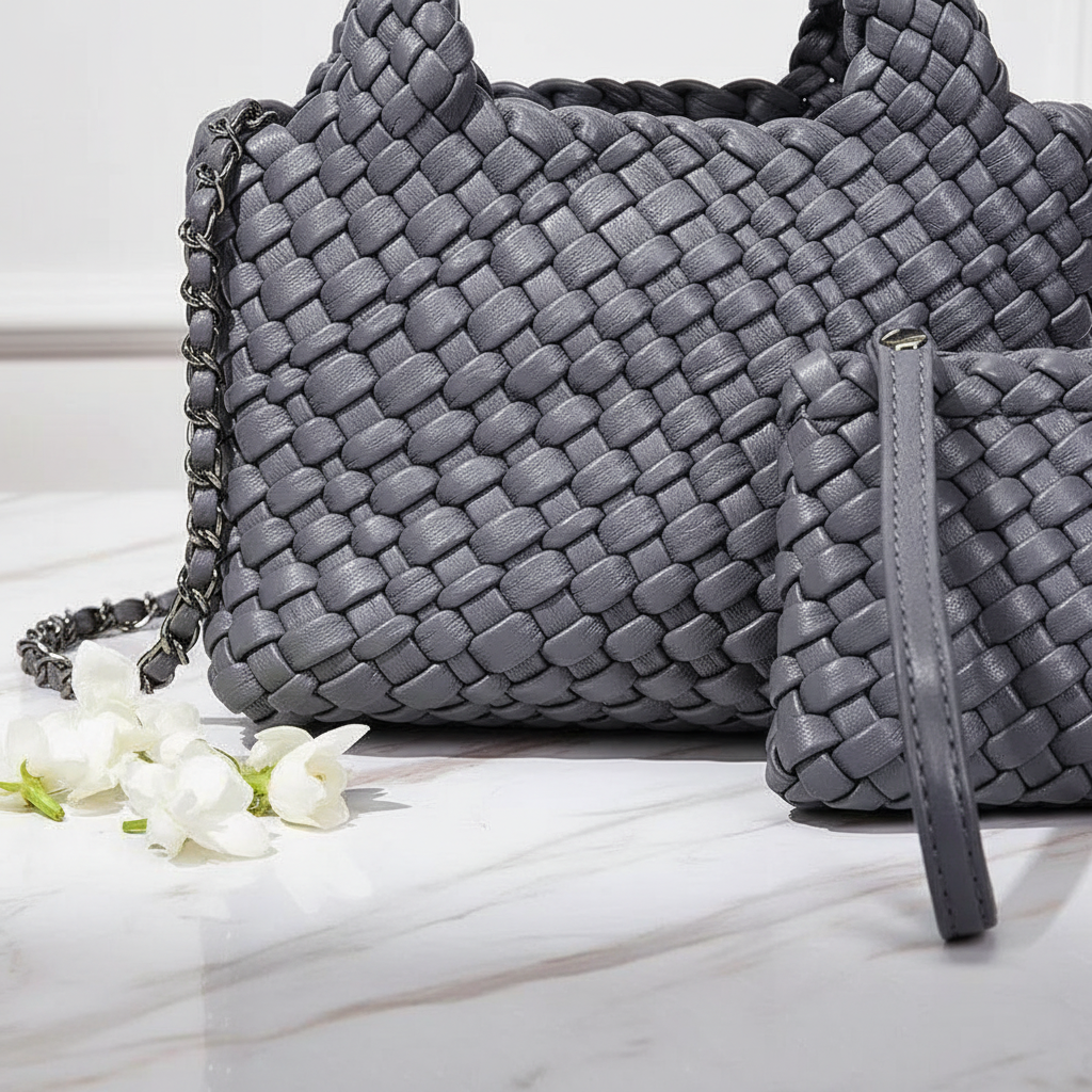 Woven Detail with Flower