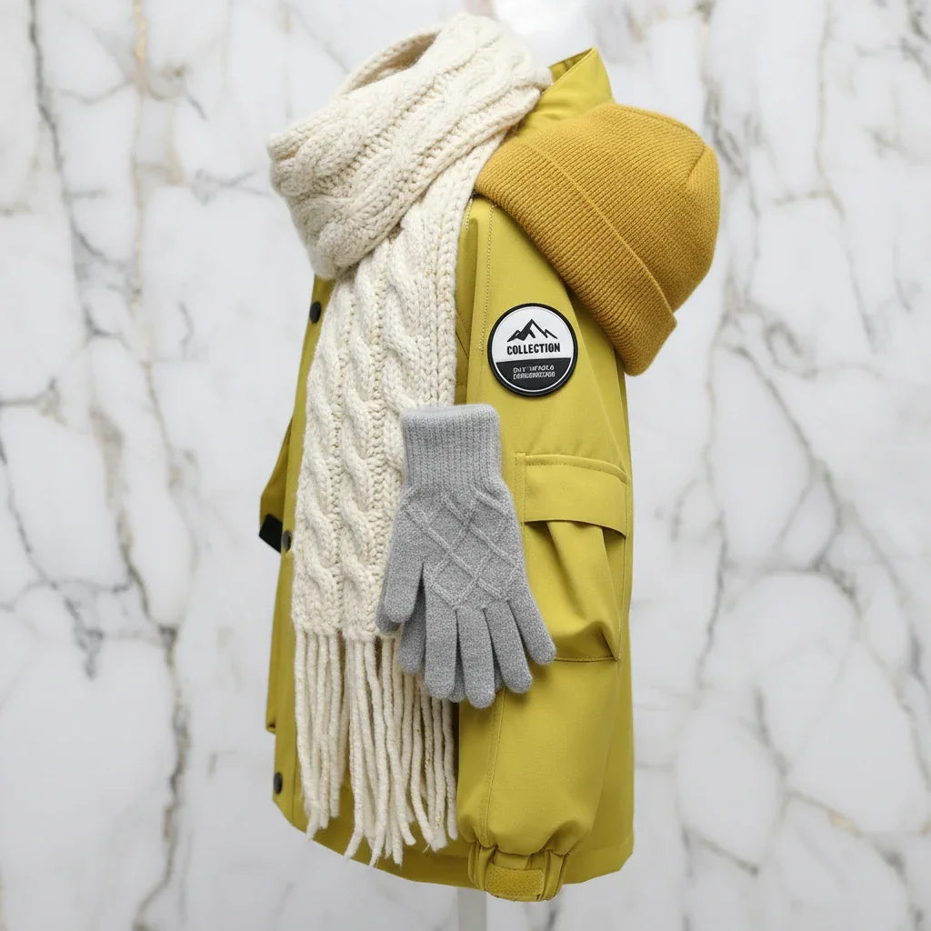 Yellow Jacket - Detail Shot with Knits