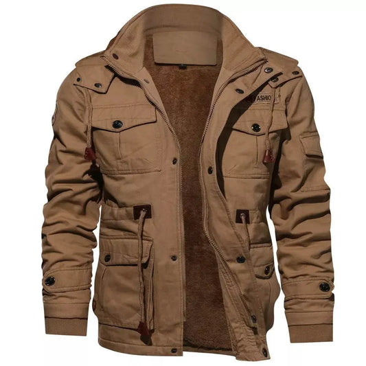 Casual Military Men Thick Jacket - IVORYNN
