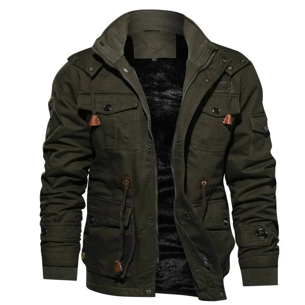 Casual Military Men Thick Jacket - IVORYNN