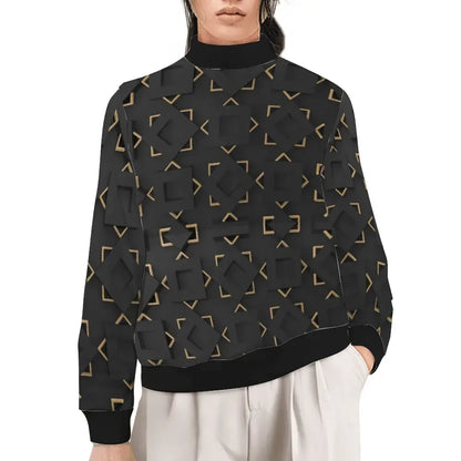 Classic Black Turtleneck Long Sleeve Knitted Sweaters - IVORYNN