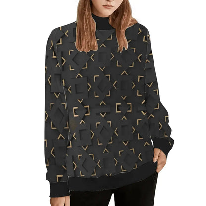 Classic Black Turtleneck Long Sleeve Knitted Sweaters - IVORYNN