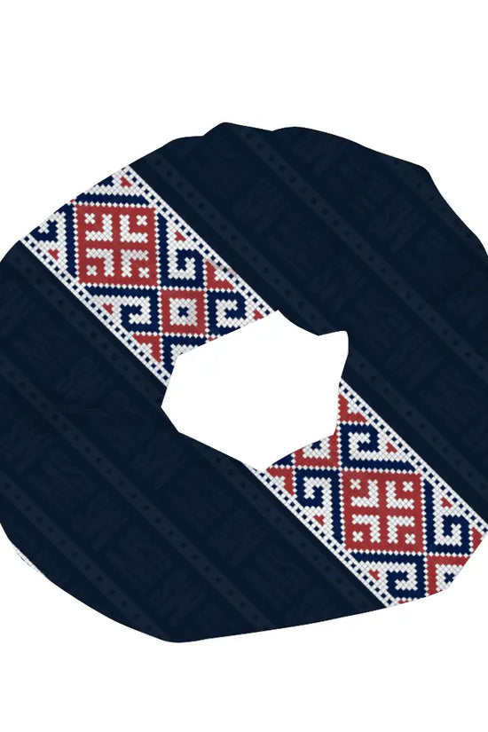 Decoration Soft Silk Thin Satin Dark Blue Shawl - IVORYNN