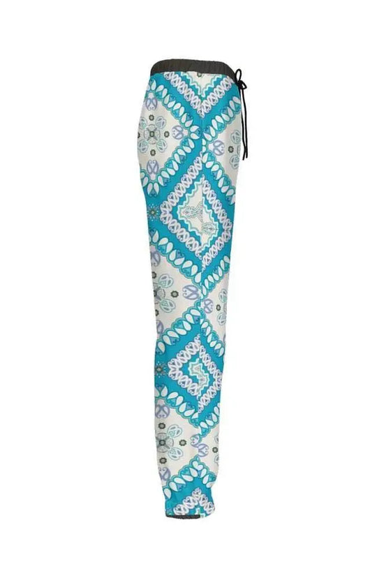 Decorative Casual Fit Jogging Pants - Turquoise - IVORYNN