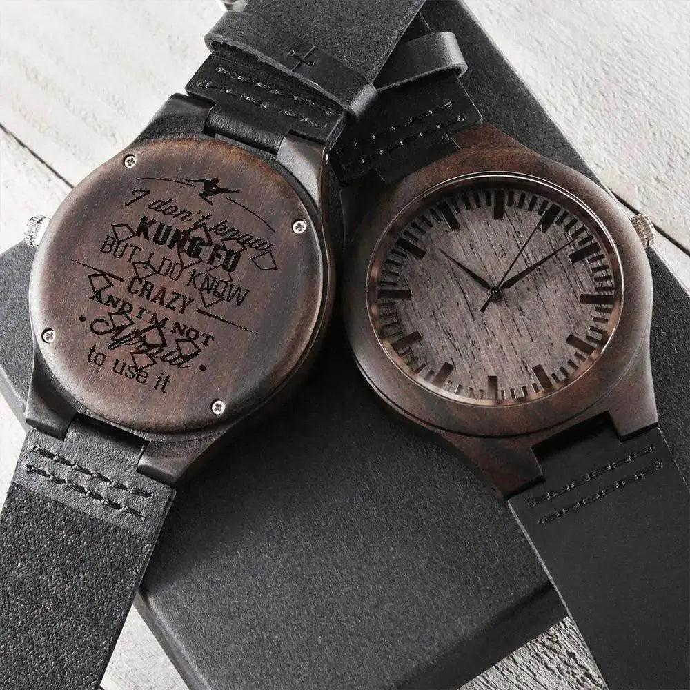 Engraved Wooden Gift Box Watch - IVORYNN