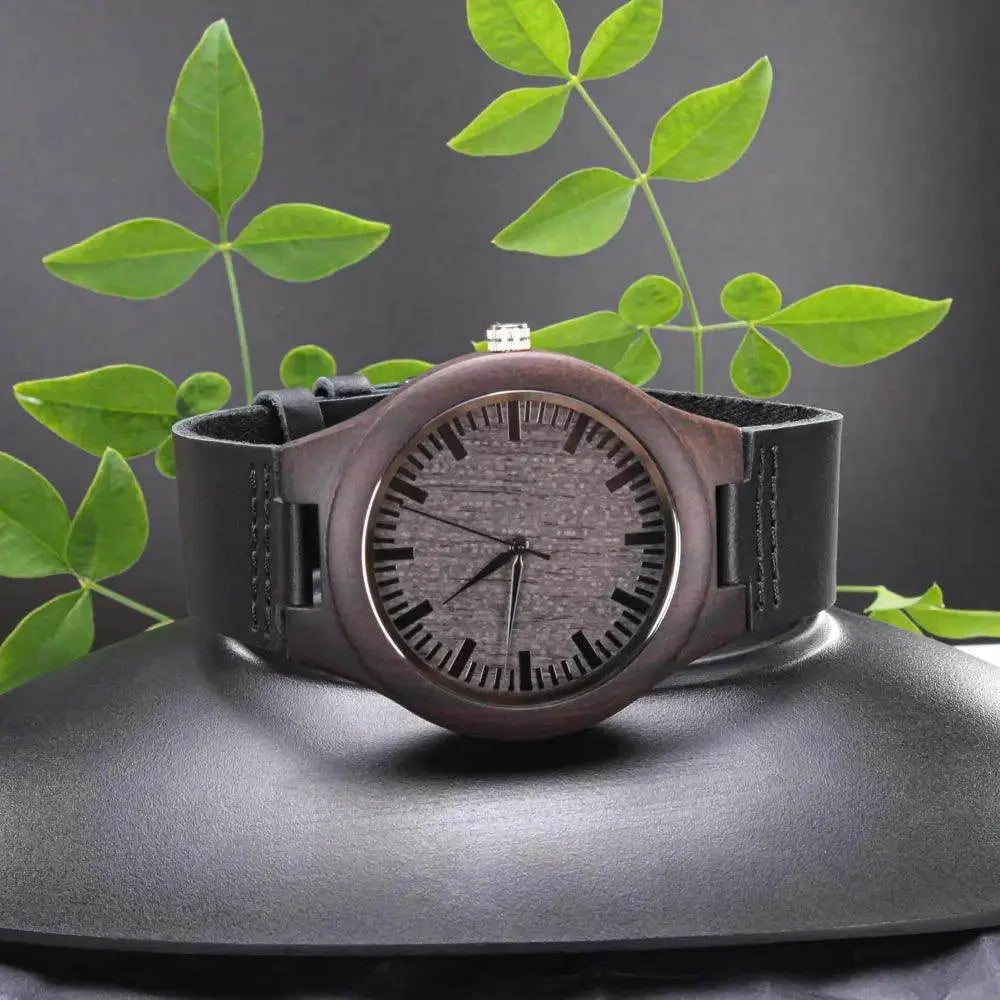 Engraved Wooden Gift Box Watch - IVORYNN