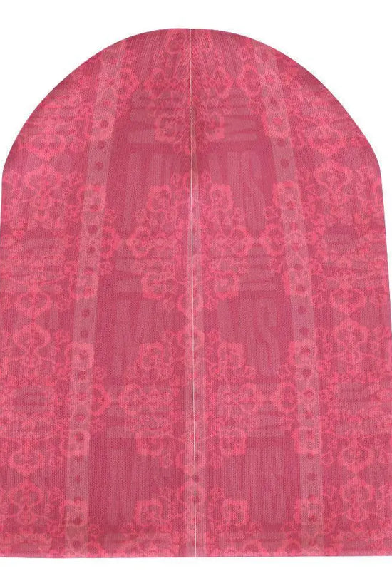 Floral knitted hat - Pink - IVORYNN